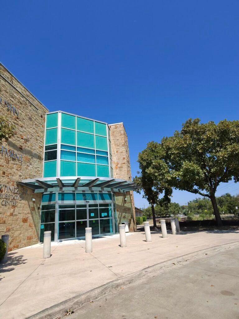 Fachada do Departamento de Polícia de Austin, Texas